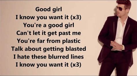blurred lines lyrics robin thicke